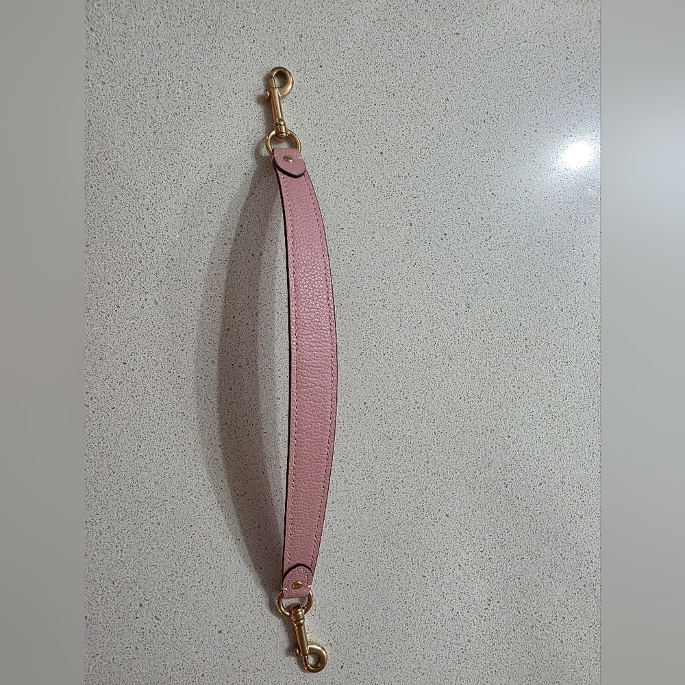 Coach Pink Leather Strap with Gold Hardware